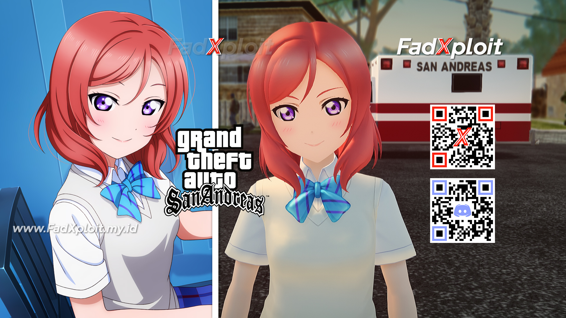 FadXploit - Maki Nishikino - Otonokizaka High Uniform Summer