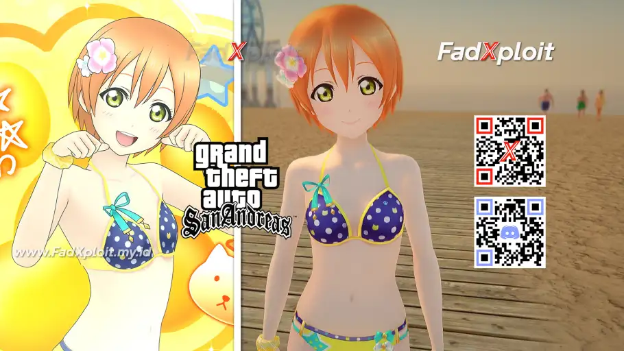 Rin Hoshizora - Summer Splash Mods by FadXploit - Love Live! School Idol Festival ALL STARS